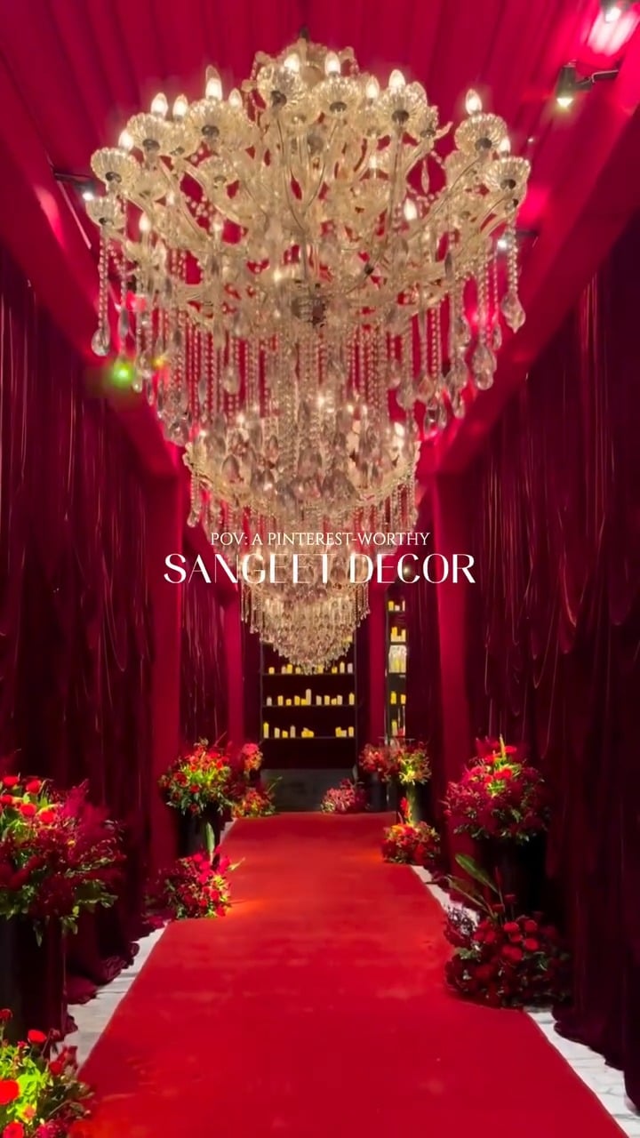 Promise & Petals on Instagram — We don't just follow trends; we set them. ❤️‍🔥  Who says a Sangeet has to be pastel? We turned up the drama for this one