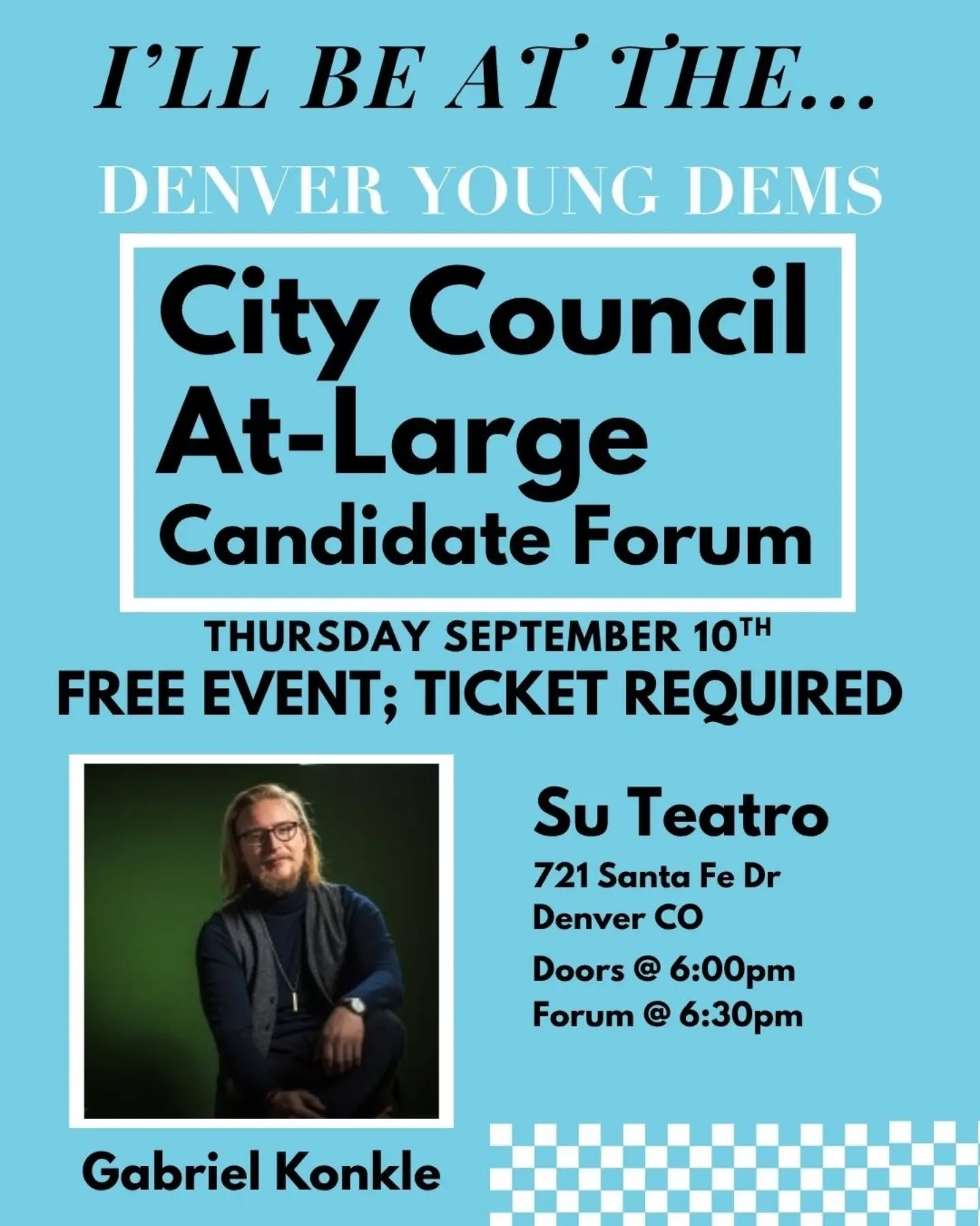 Want to hear what I'm about? Come to the candidate forum TOMORROW! 

Let's end AI surveillance, grow food in our parks, lower rent, and make…