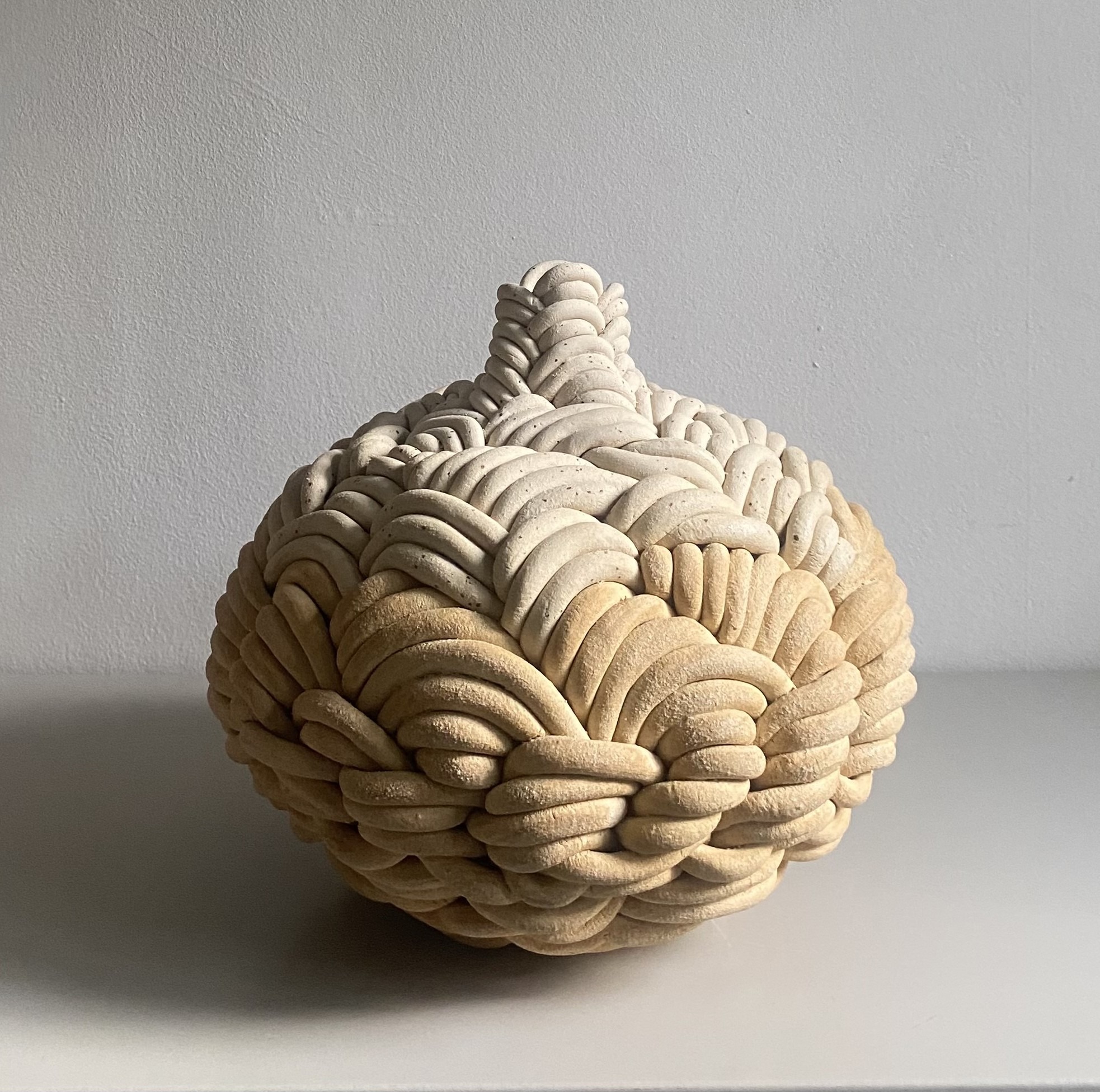 Helena Olsson Jenisch, Atelier Plier stand A25, THE ART FAIR kunstforalle 2026 Lokomotivværkstedet Cph. den 02-04 oktober. 

”När jag hittade keramiken så föll det på plats. Det självklara fick en riktning där leran gestaltar. Det självklara är skaparlusten och kreativiteten som länge sökte sitt medium.” 

Helena Olsson Jenisch är en självlärd keramisk konstnär verksam under namnet Atelier Plier. Med en bakgrund inom grafisk design och visuellt uttryck upptäckte hon leran 2021 och kände direkt en stark samhörighet med materialet. Det som började som en kvällskurs utvecklades snabbt till en fördjupad och självklar konstnärlig praktik. 

Varje verk är handbyggt och unikt, där känsla och vision turas om att leda. På lite avstånd tar form och rörelse plats, på nära håll framträder och känns hantverkets detaljer och yta. Resultatet är skulpturala keramiska verk som rör sig mellan struktur och flöde, ofta med inspiration från balettens estetik - dess lätthet, styrka och precision.