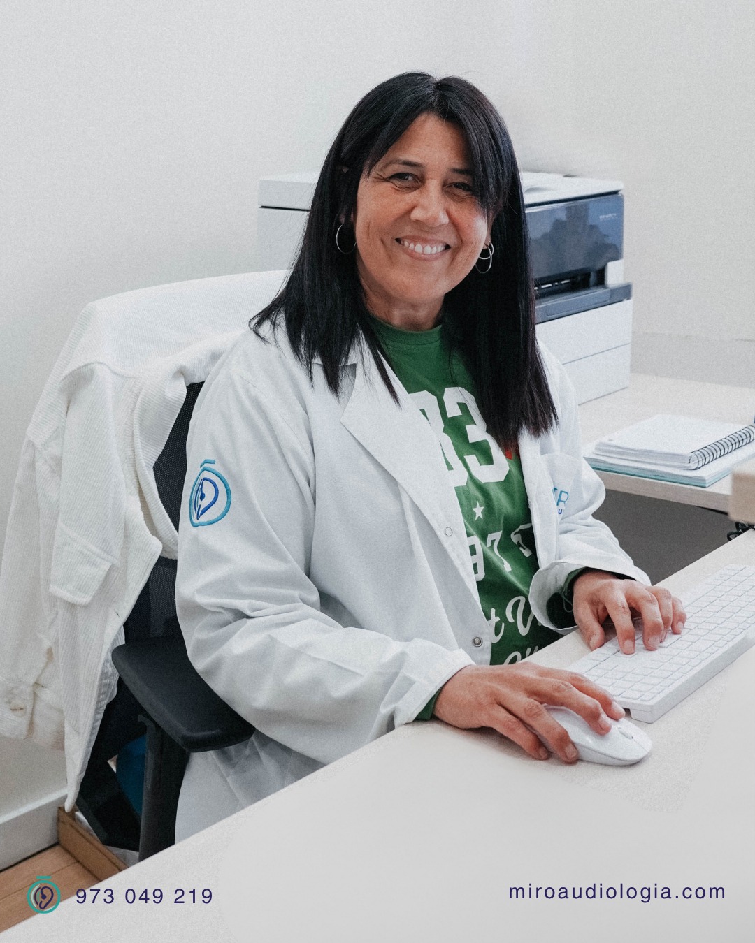 Hi ha persones que fan que tot sembli fàcil. 💚 L'Àngels n'és una.
Ella és la primera veu que escoltes quan truques i la primera cara que veus quan entres. Fa que tot funcioni... i que tothom se senti benvingut.
Aquí no ets un client. Ets una persona. I t'ho fem notar.

MIRÓ CENTRE AUDITIU

📍 C/Torres de Sanui, 19 25006 Lleida
📞 973 049 219
💻 http://www.miroaudiologia.com