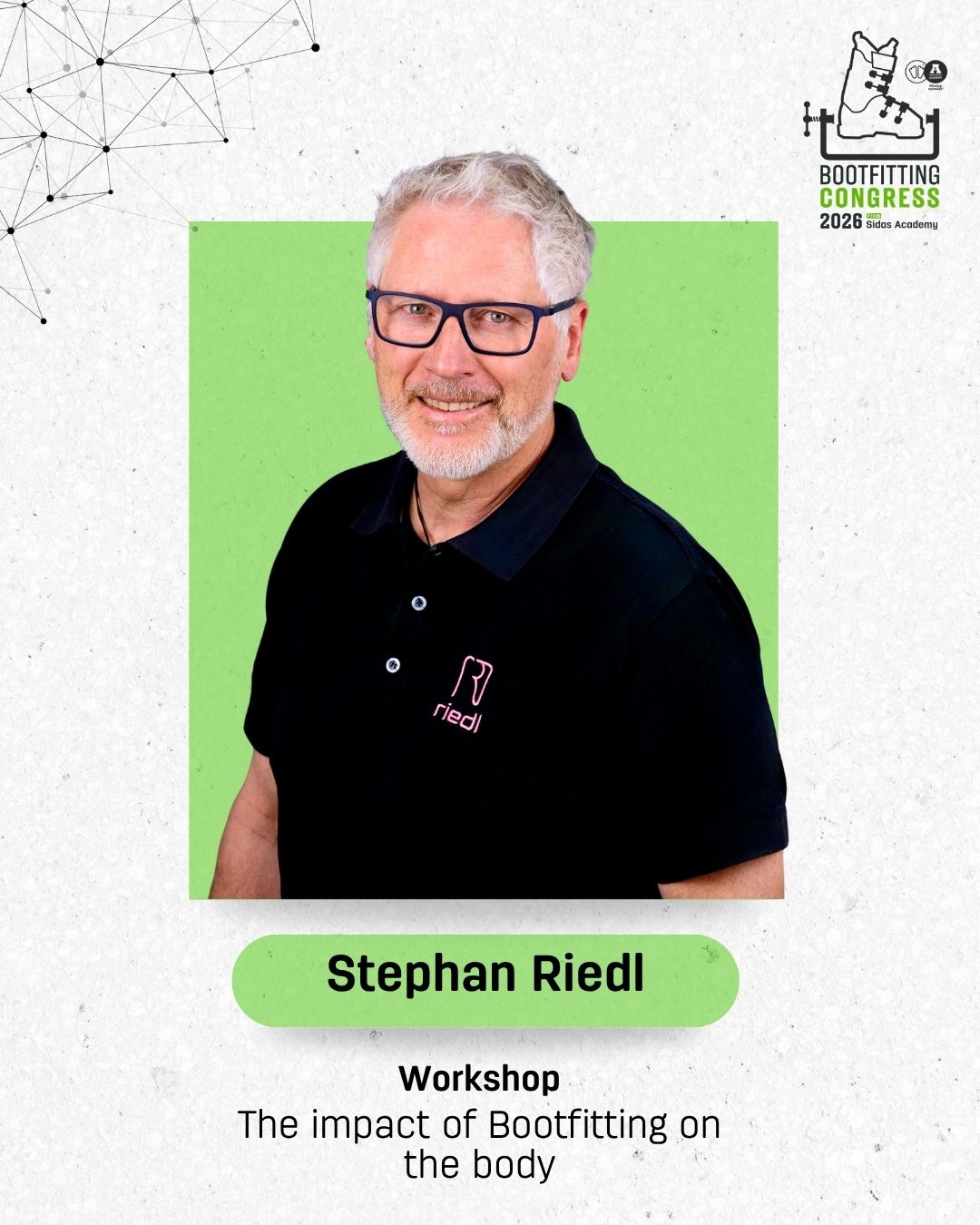 📢 We’re jumping right into it with a new speaker!
This time, we’d like to introduce Stephan Riedl, whose expertise is well-established.

➡️ As the owner of an orthopedic store and the coach of the DSV national telemark team, he’ll be speaking at the workshop on the impact of Bootfitting on the body.

Any idea of the next one? 🤔

@bootfittingcongress 
#sharingexpertise
#keeponlearning
#letsconnect